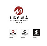 酒店 饭店 logo 标志设计