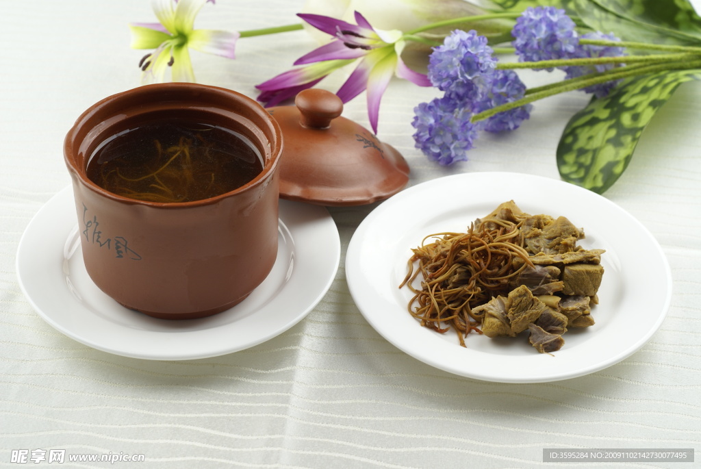 虫草花炖水鸭