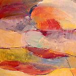 山峦油画