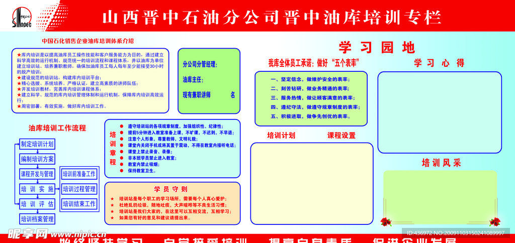 石油公司版面