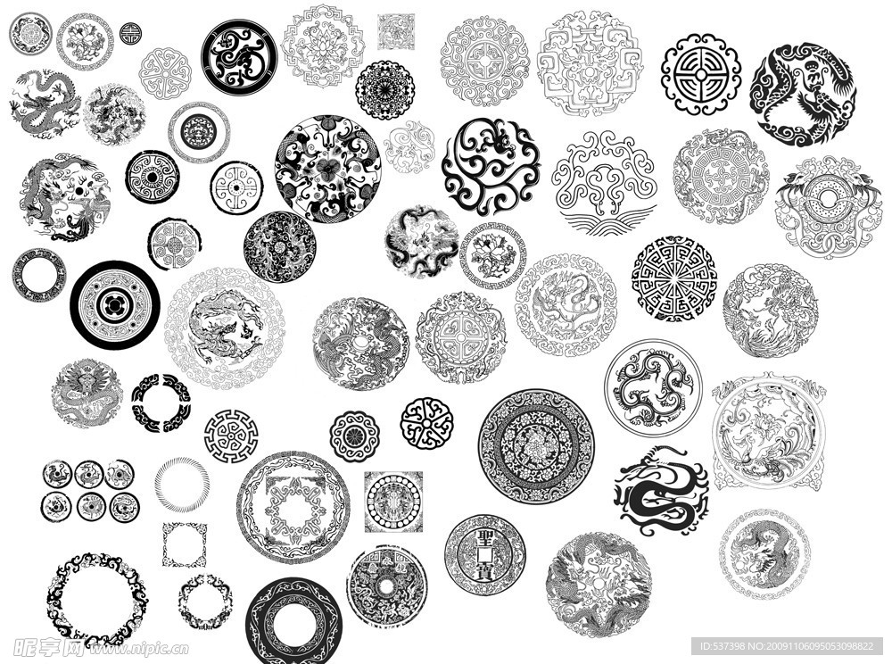 圆形传统元素