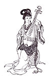 琵琶仕女