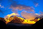夕照雪山