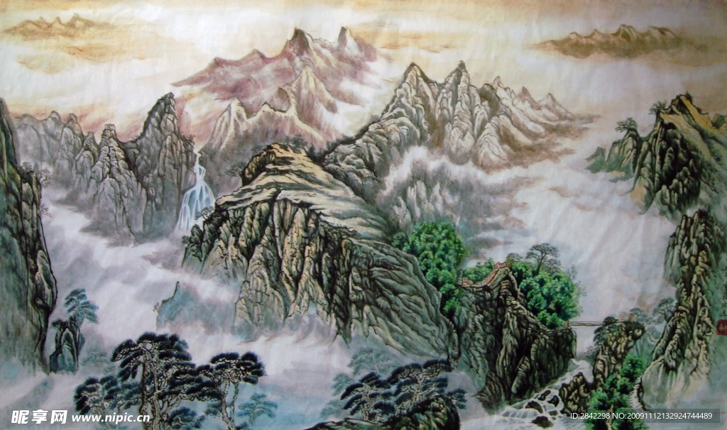 山水国画