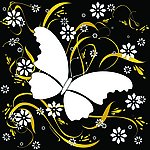 蝴蝶花纹