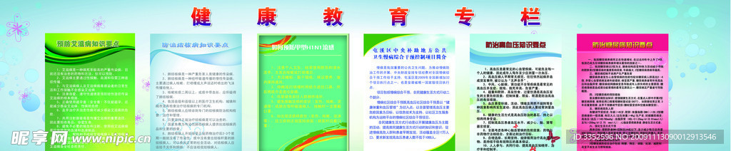 展板模板 健康教育专栏