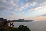晚霞染太湖