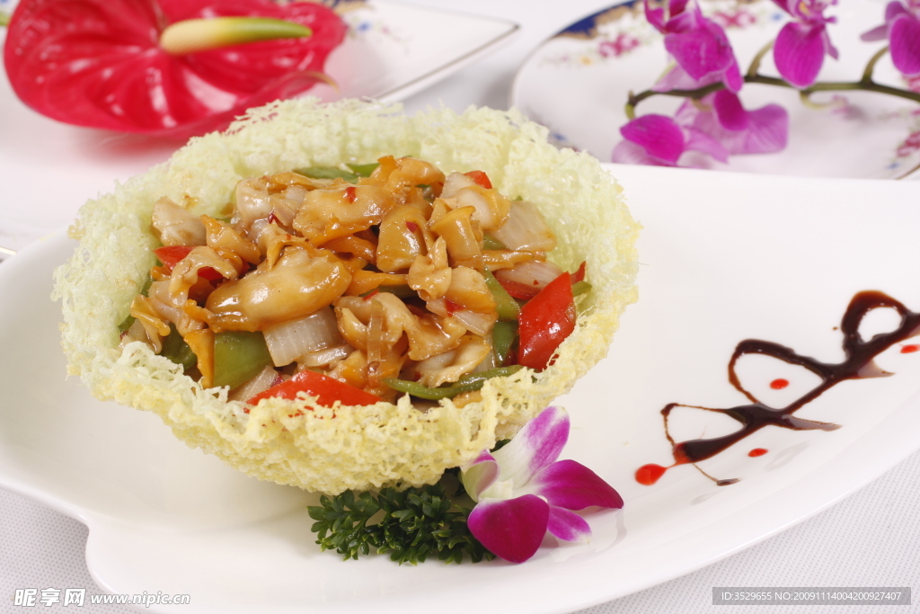 精美菜品 百花长寿海螺片3
