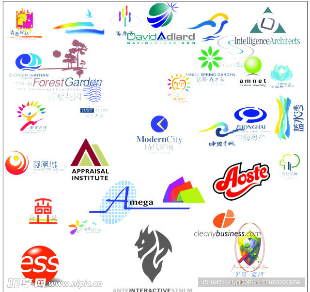 企业标志 LOGO 个性 素材 底纹