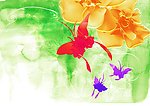 绚彩花纹背景