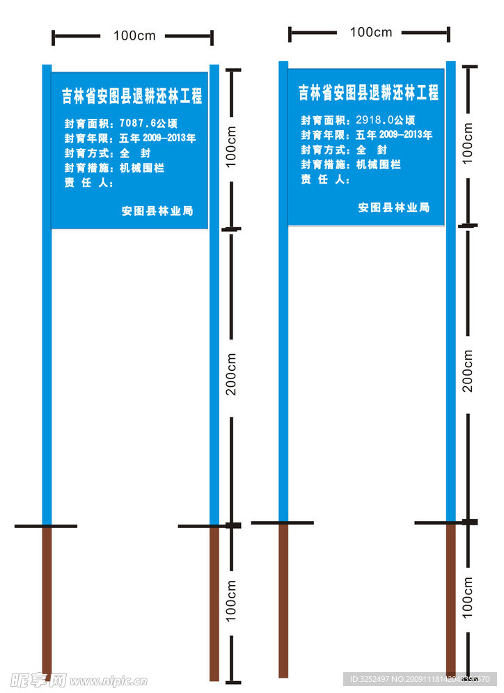 退耕还林标识牌