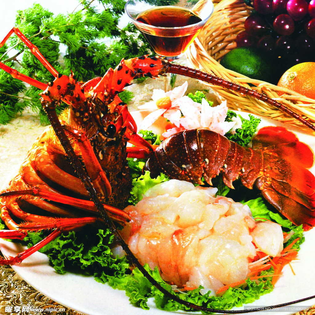 海鲜 龙虾刺身