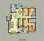 彩色户型图