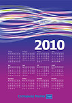 2010日历挂历矢量素材
