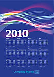 2010日历挂历矢量素材