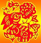 炫彩剪纸兔