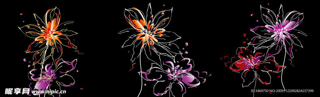 抽象花