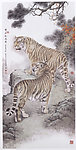 虎威松风图