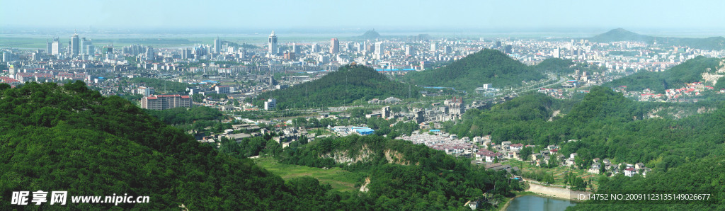 鸟瞰市区