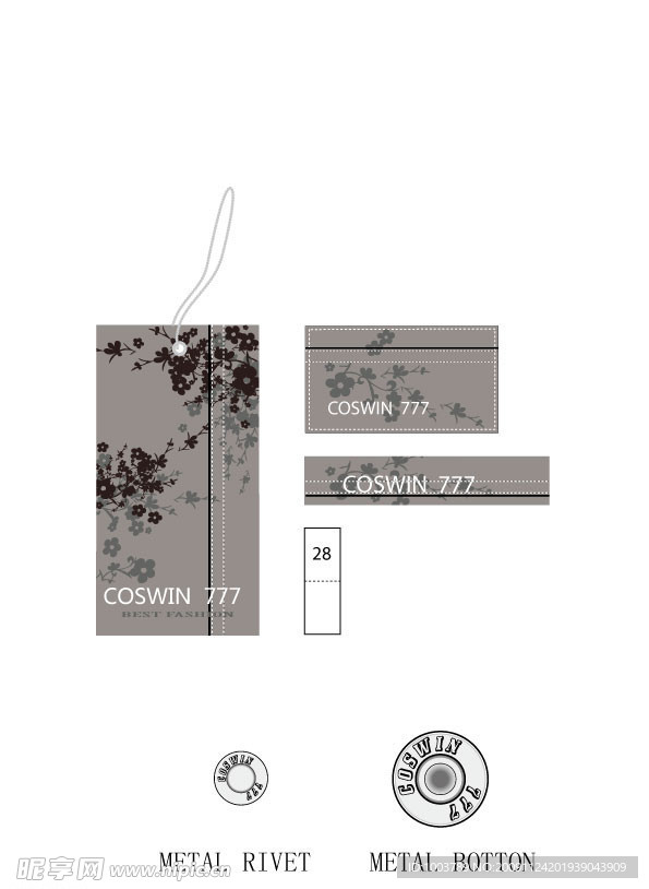 condy服装吊牌模版1