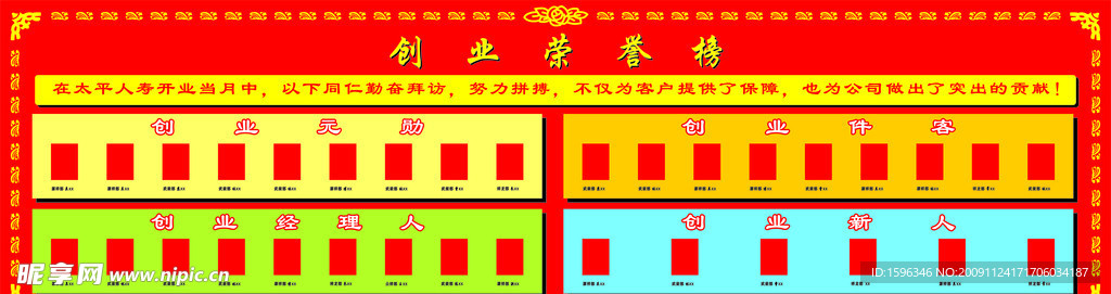 创业荣誉榜