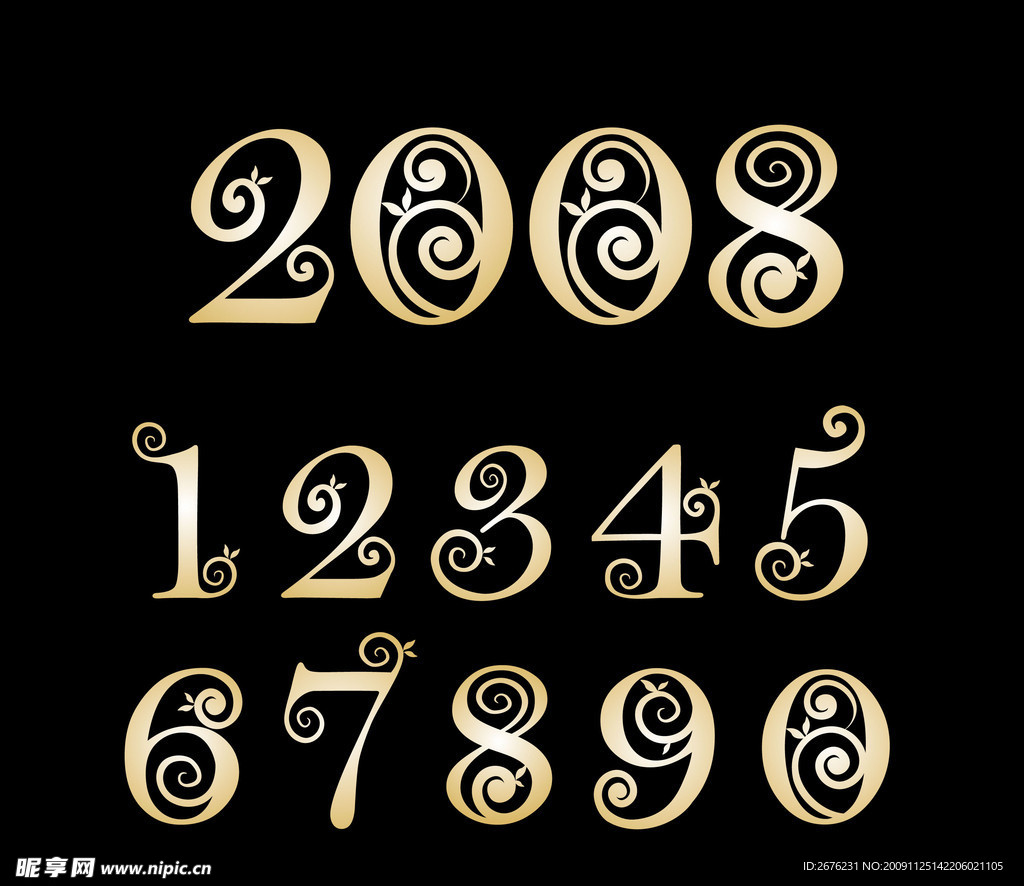 矢量精美数字设计素材