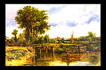 世界名画 油画 名画 画 小桥