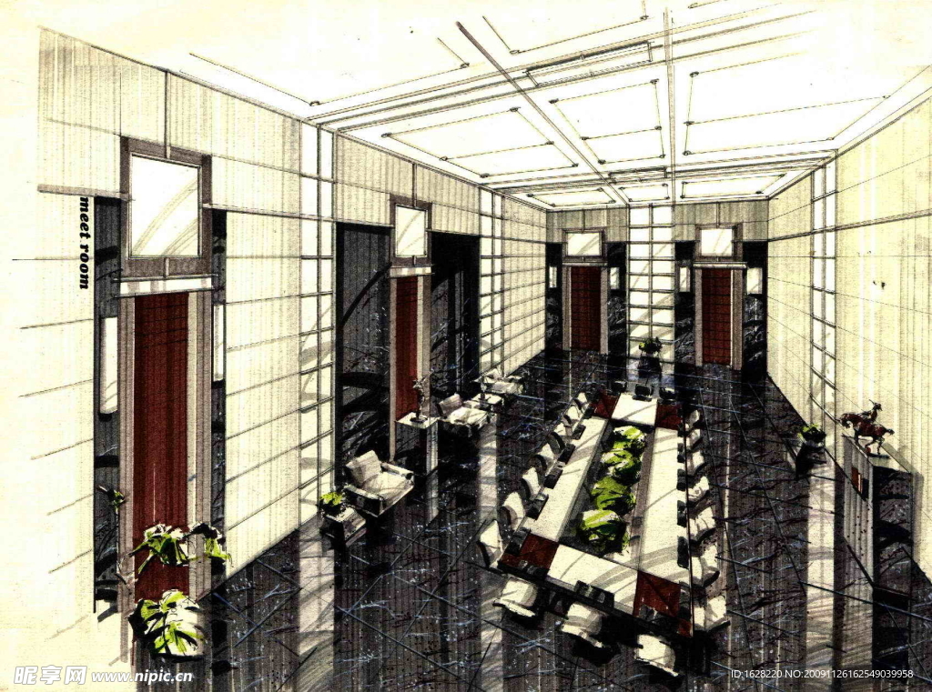 室内设计手绘效果图