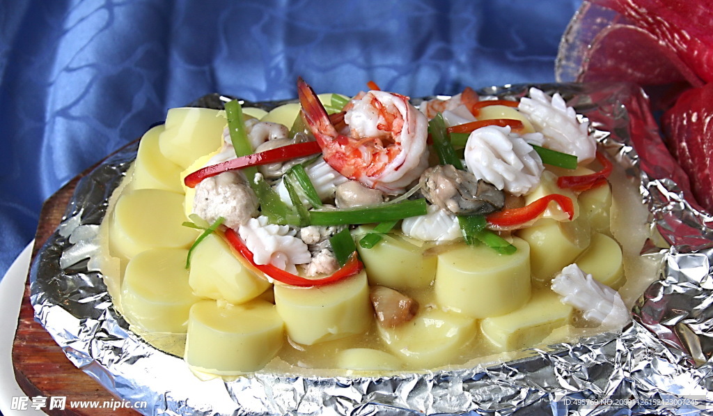 铁板 豆腐 海鲜