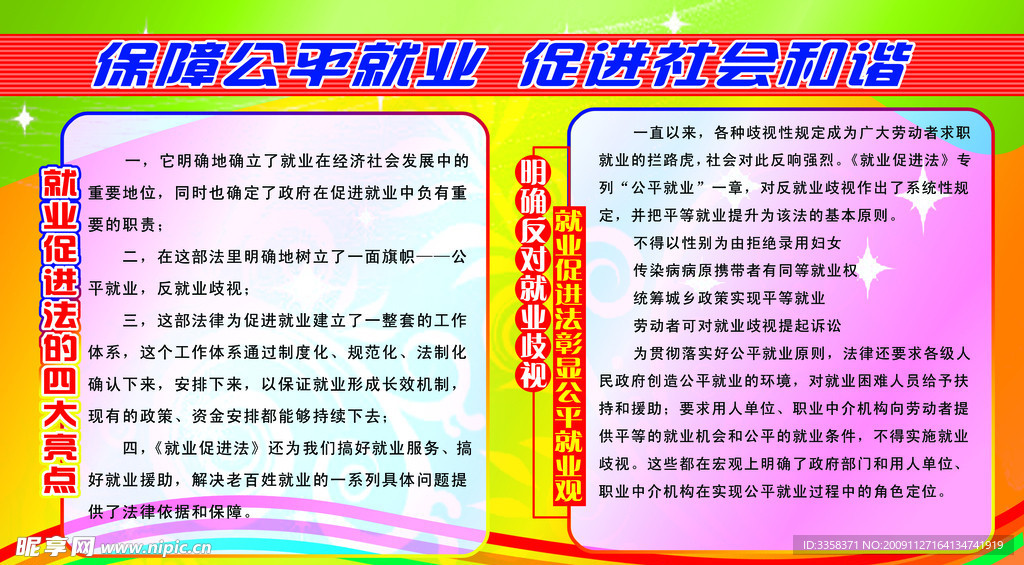 就业展板