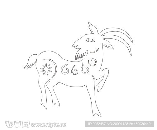 山羊图案