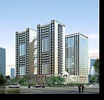 城市综合体建筑后期效果图1