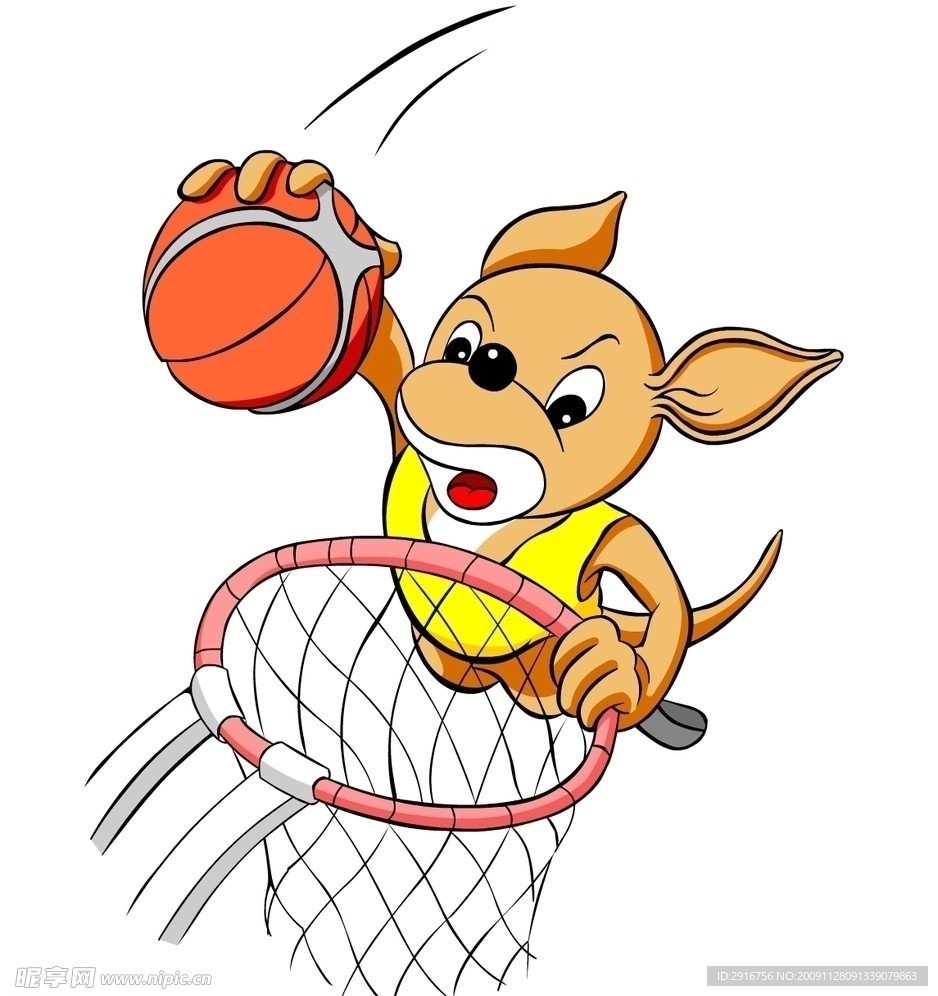 卡通 PP鼠 篮球系列