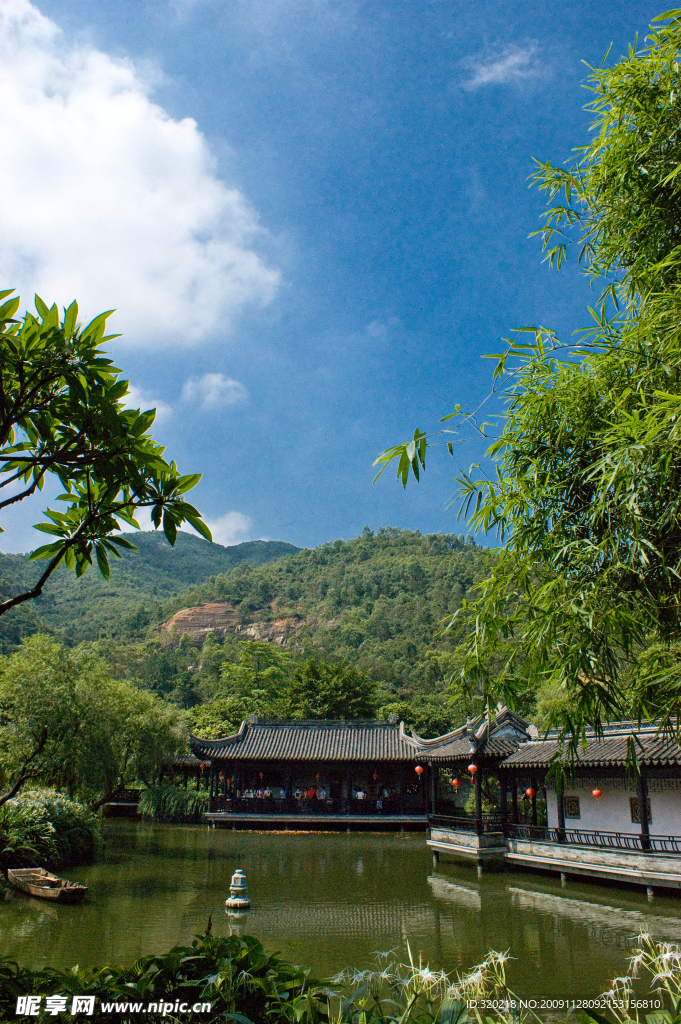 中式山水园林建筑