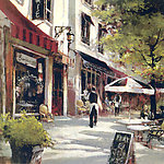 街景 油画 134图片
