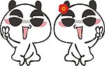 熊猫情侣头像
