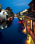 乌镇西市河夜景