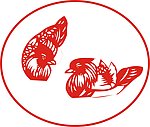 窗花剪纸 鸳鸯