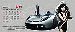2010台历 车 美女