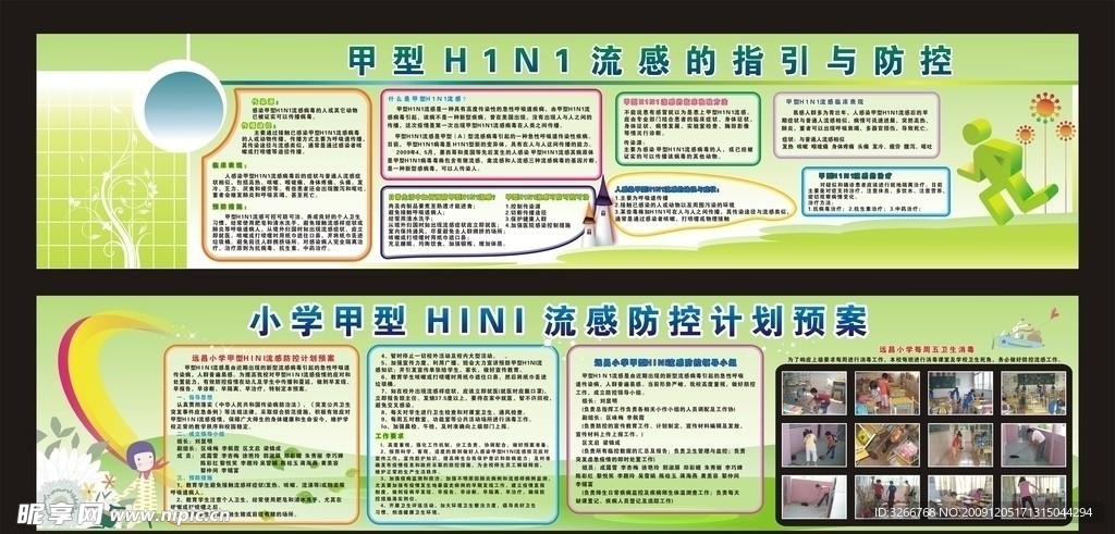 小学甲型H1N1流感宣传栏