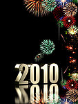 2010年新年烟花高清图片