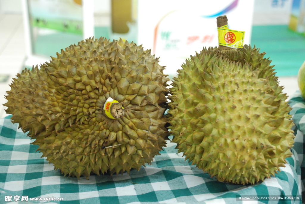 新鲜的水果蔬菜 榴莲