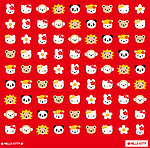 HELLOKITTY背景花纹