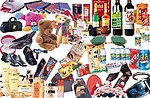 超市 熊 酒瓶 素材