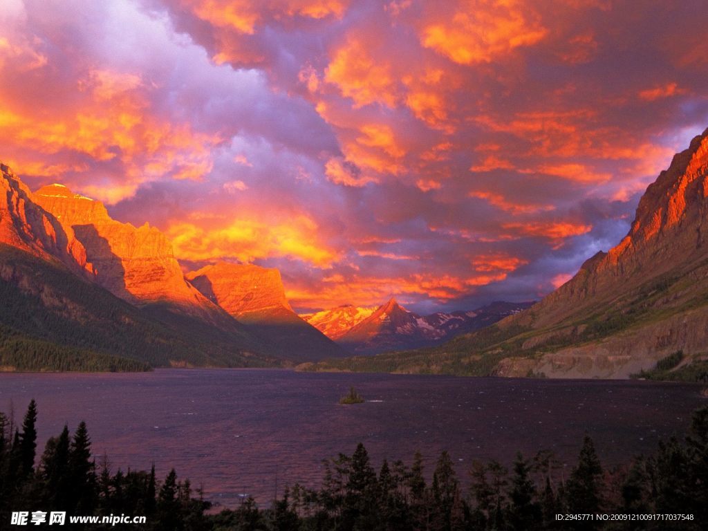 美丽的夕阳风景
