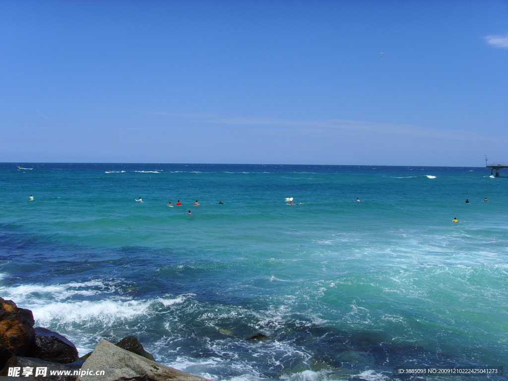 黄金海岸的海景