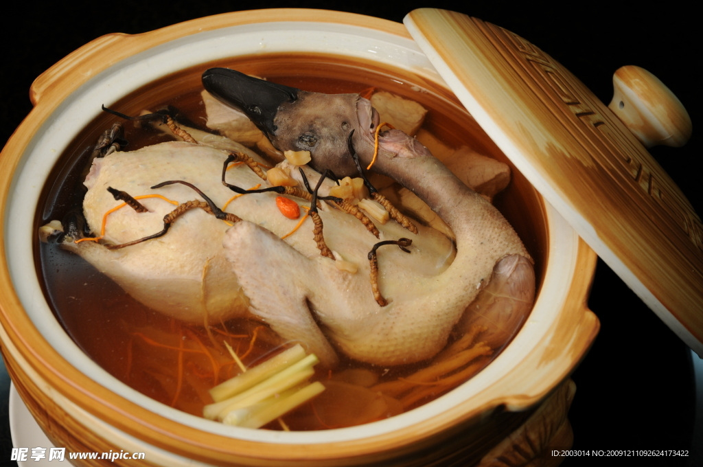 冬虫夏草炖老鸭