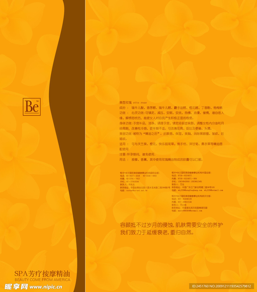 美容包装平面PSD模板