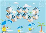 浪漫海边