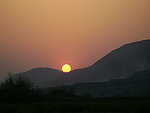 黄昏的太阳